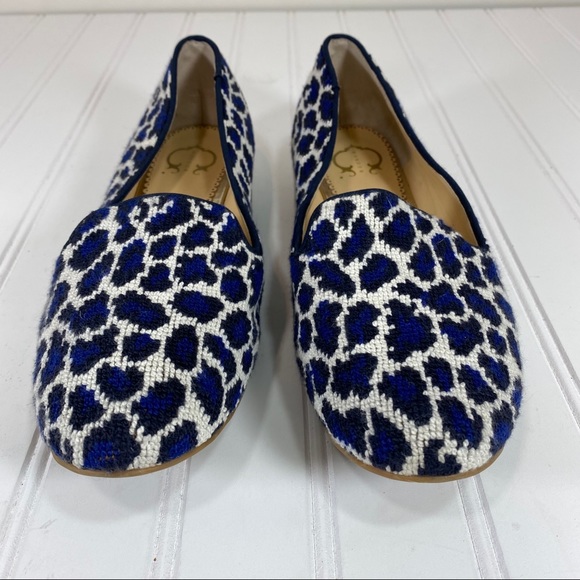 C.Wonder Blue/Black Animal Print flats - Picture 3 of 9